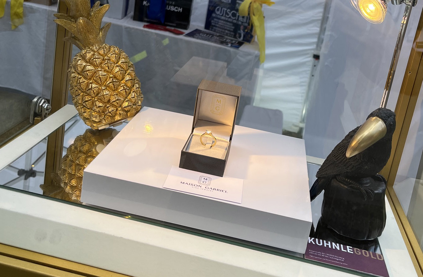 1-Karat-Brillant-Solitär als Sonderpreis der Lions-Tombola